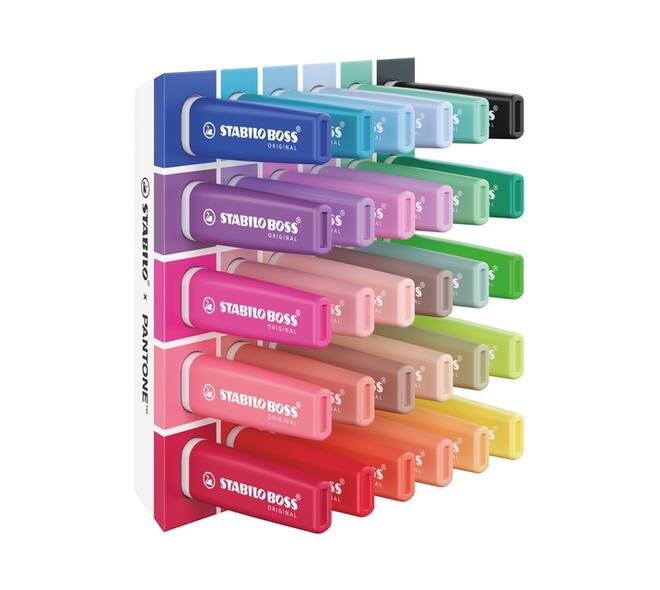 Markeerstift STABILO BOSS  -  Pantone assorti 30 stuks