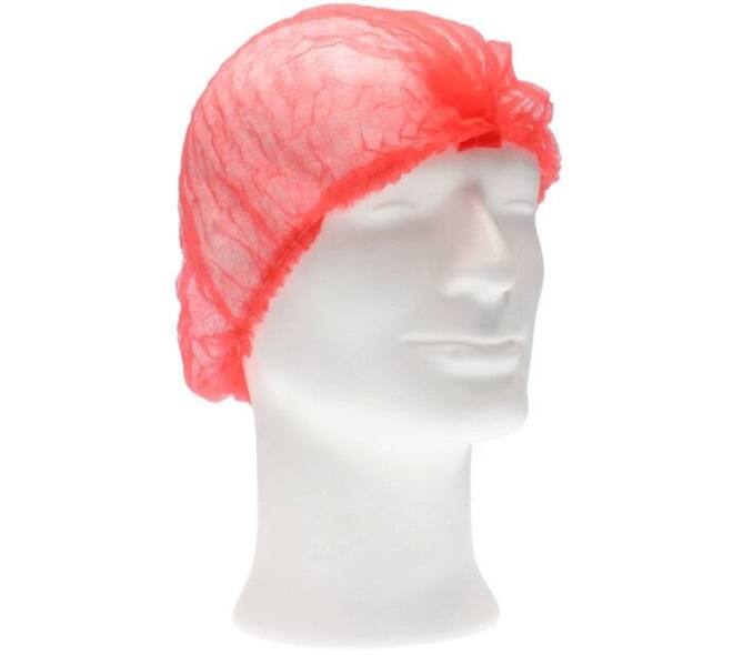 Haarnet CMT clip non-woven L 53cm PP rood 100 stuks