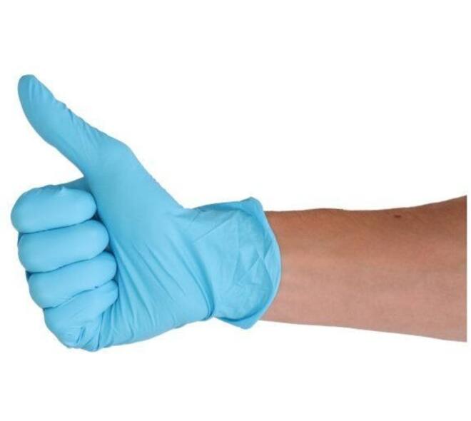 Handschoen CMT S soft nitril blauw 100 stuks