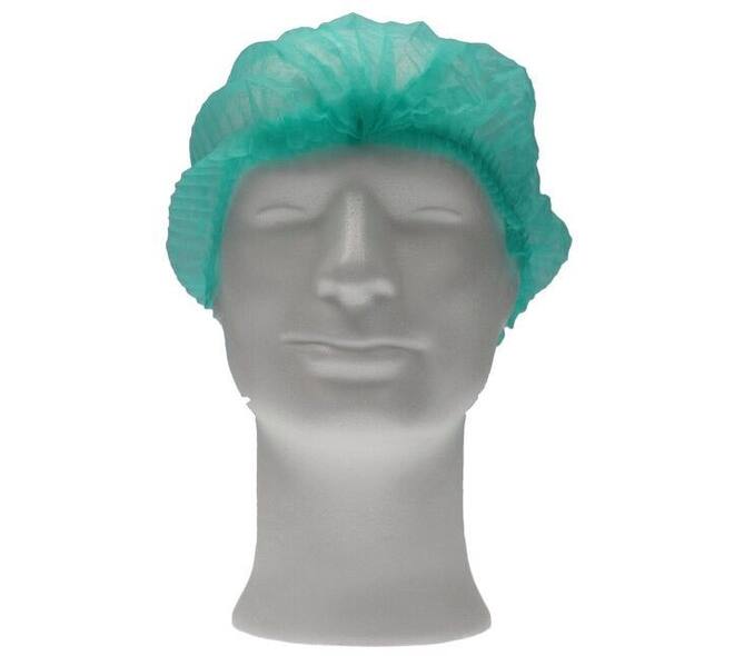 Haarnet CMT clip non-woven M 49cm PP groen 100 stuks