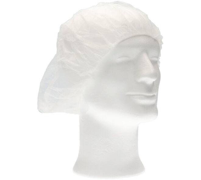 Haarnet CMT bouffant non-woven XL 58cm PP wit 100 stuks