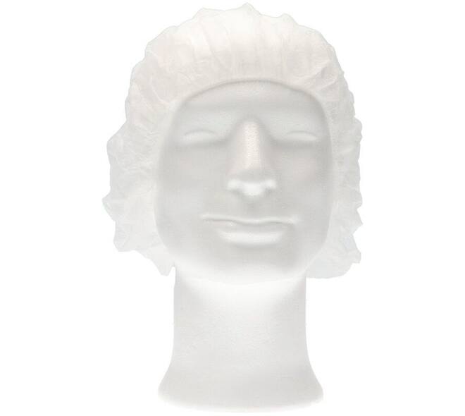 Haarnet CMT bouffant non-woven XL 58cm PP wit 100 stuks