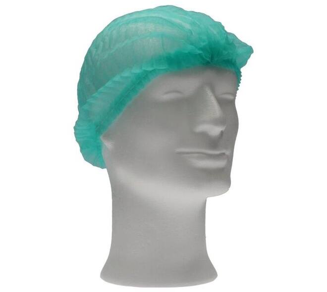 Haarnet CMT clip non-woven L 53cm PP groen 100 stuks