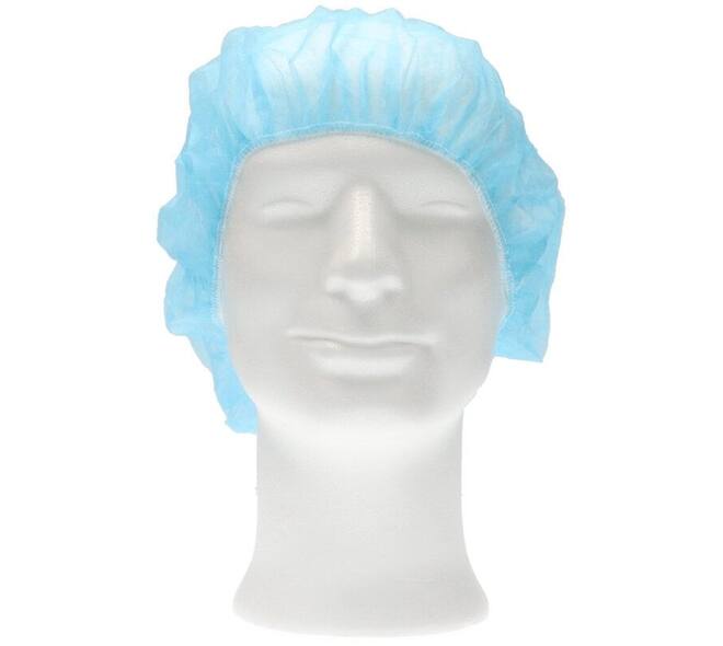 Haarnet CMT bouffant non-woven XL 58cm PP blauw 100 stuks