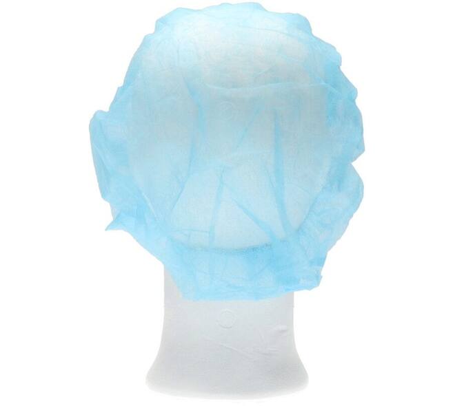 Haarnet CMT bouffant non-woven XL 58cm PP blauw 100 stuks