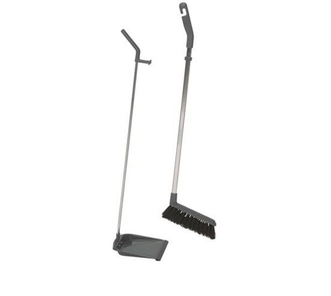 Stofblikset Vikan ErgoClean met veger  900mm grijs