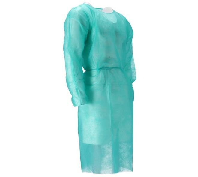 Isolatieschort CMT PP non woven 120x140cm groen