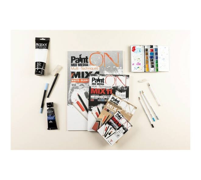 Mix Media Papier Clairefontaine 11 A4 Paint On 27 vel 250gram assorti