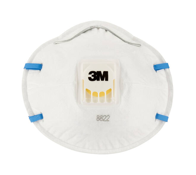 Stofmasker 3M voor schuren 8822 FFP2 met ventiel 3 stuks