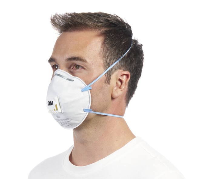 Stofmasker 3M voor schuren 8822 FFP2 met ventiel 3 stuks