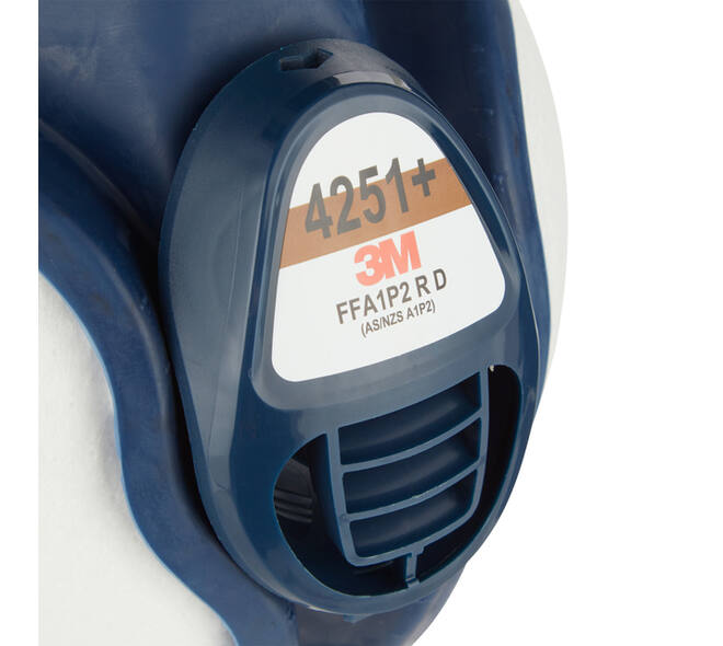 Mondmasker 3M met geïntegreerde filters 4251+, A1P2 organische dampen