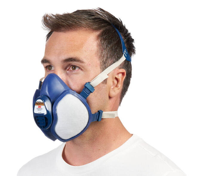 Mondmasker 3M met geïntegreerde filters 4251+, A1P2 organische dampen