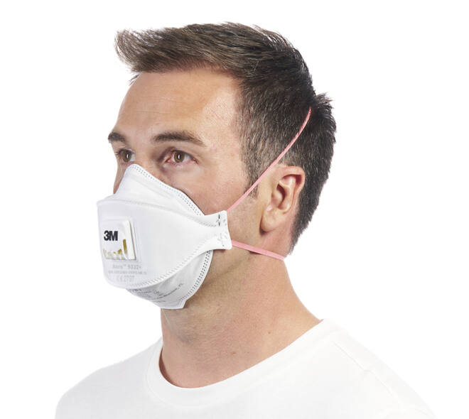 Stofmasker 3M Aura Comfort Cool Flow 9332 FFP3 met ventiel 10 stuks