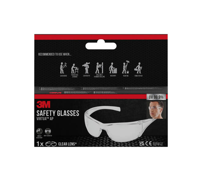 Veiligheidsbril 3M Virtua AP heldere lens