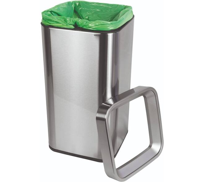 Afvalbak MAUL Prime 25 liter met inwerpopening rvs