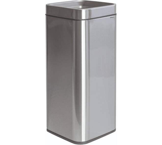 Afvalbak MAUL Prime 30 liter met inwerpopening rvs