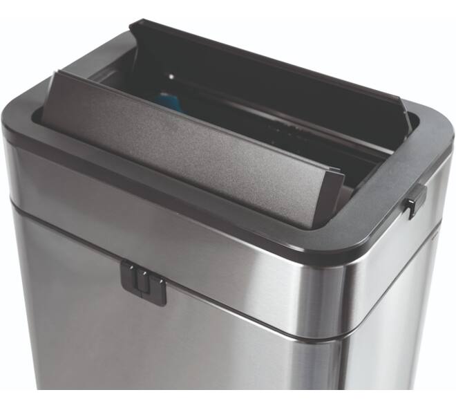 Pedaalemmer MAUL Wing 40 liter met vlinderdeksel rvs