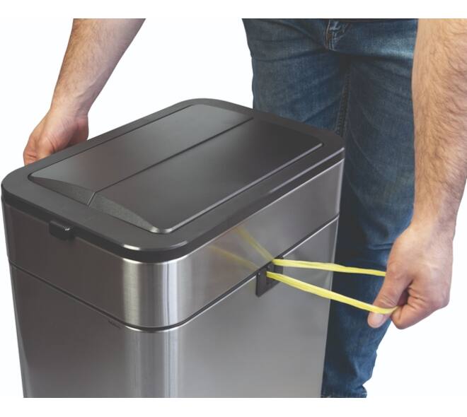 Pedaalemmer MAUL Wing 40 liter met vlinderdeksel rvs