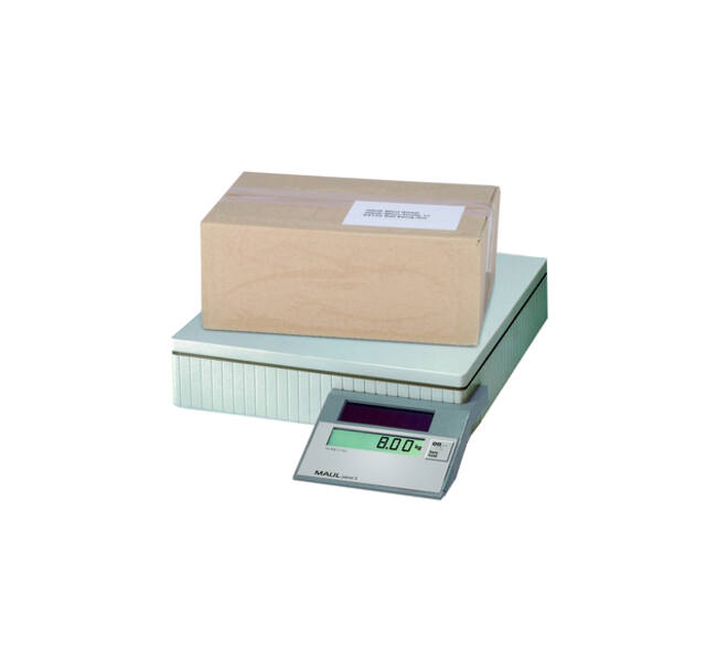 Pakketweger MAUL Parcel S weegplateau 30x30cm solar 50 kg