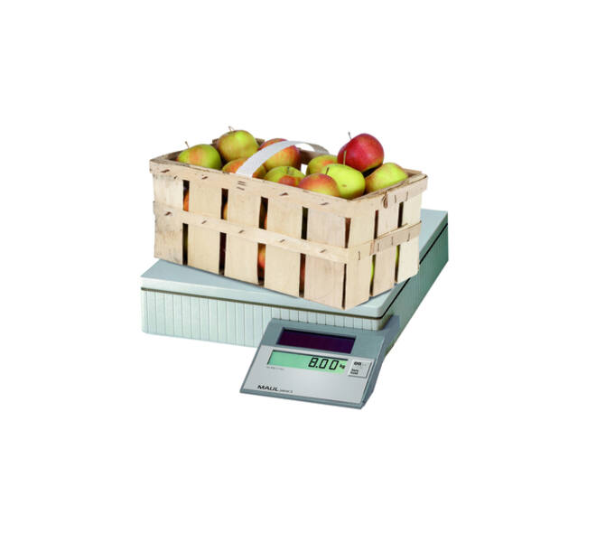 Pakketweger MAUL Parcel S weegplateau 30x30cm solar 50 kg