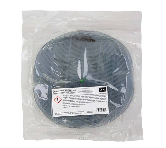 Urinoirmat V-screen Cucumber Melon 12 stuks