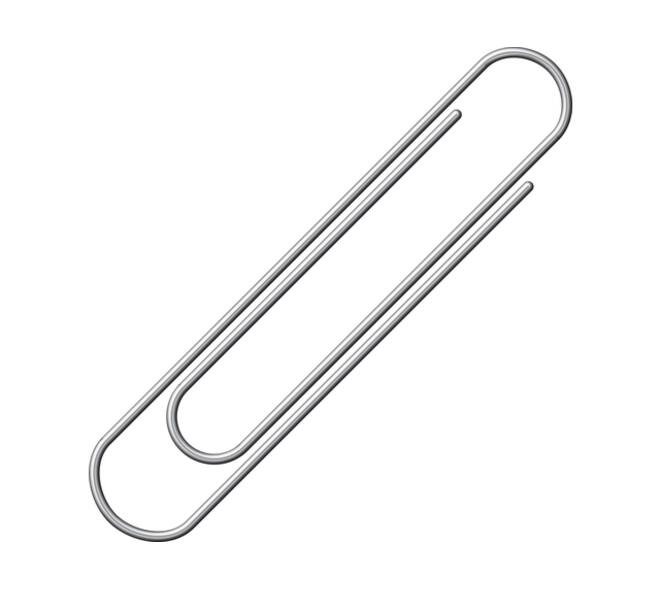 Paperclip Alco 50mm rond vernikkeld 100 stuks