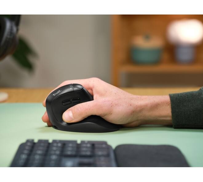 Ergonomische muis Trust hyperscroll Vyran draadloos