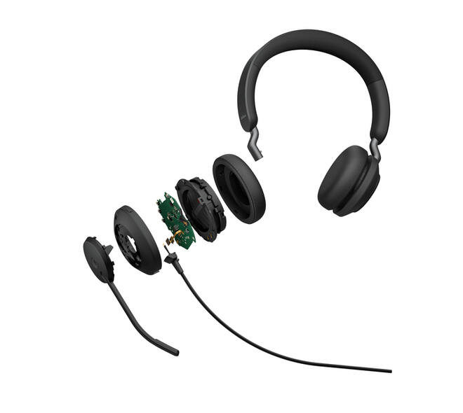 Headset Jabra Evolve2 40 SE USB C/A MS Stereo bedraad