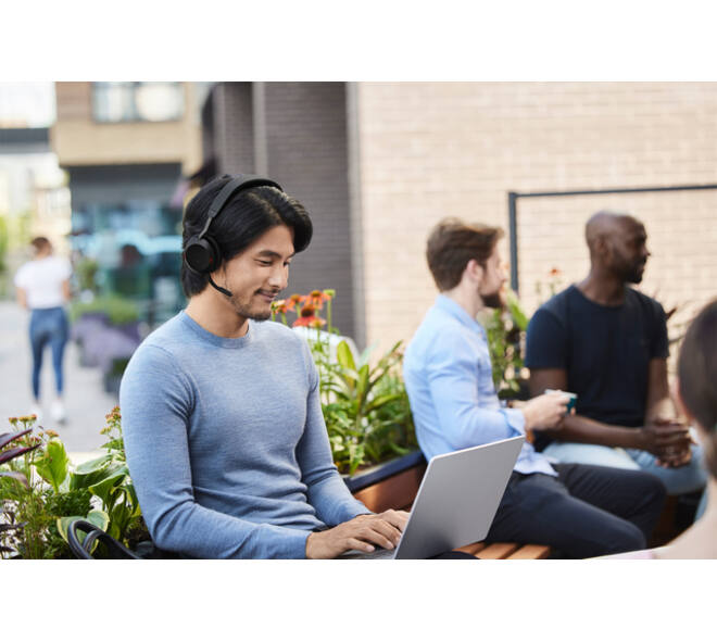 Headset Jabra Evolve2 75 Link 380/390a UC Stereo draadloos