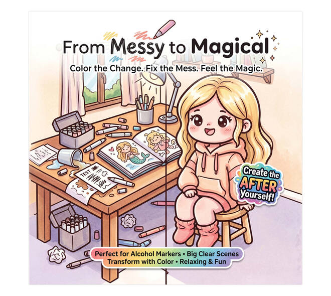 Kleurboek Cute Cozy From Messy to Magical