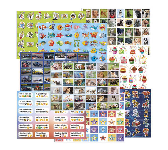 Belongingsstickermix De Stulp assorti