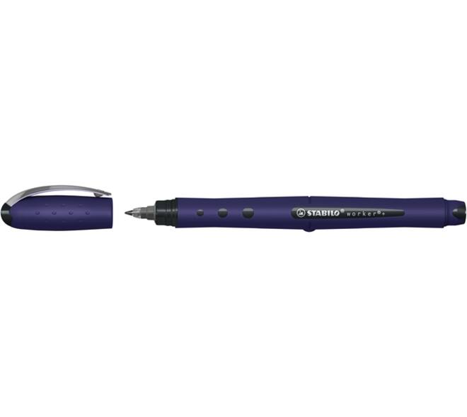 Rollerpen STABILO worker+ Wildflower medium Pruisisch blauw