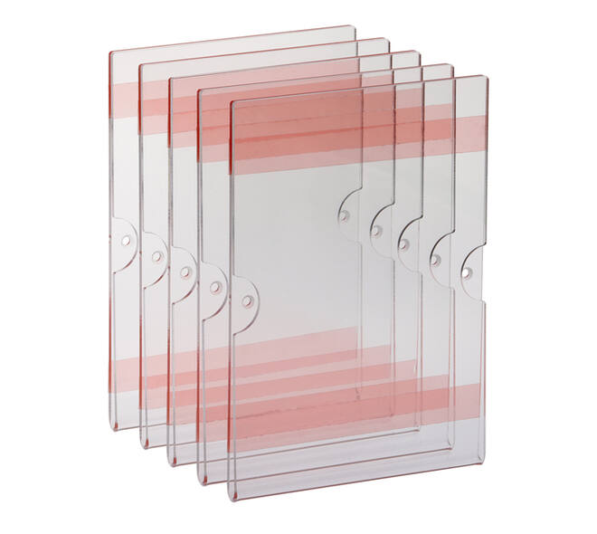 Posterhouder Europel zelfklevend A5 staand 5 stuks