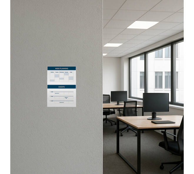 Posterhouder Europel zelfklevend A5 staand 5 stuks