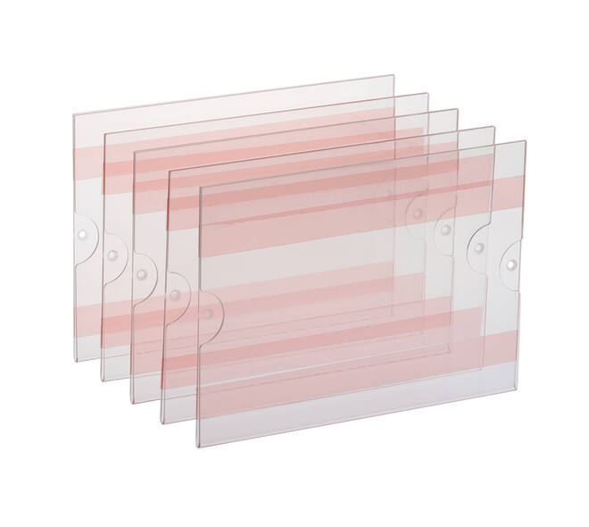 Posterhouder Europel zelfklevend A5 liggend 5 stuks