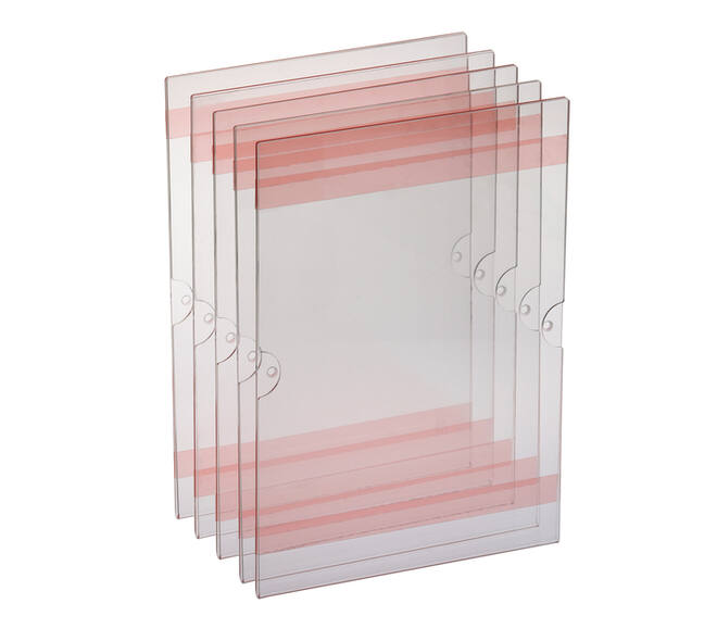 Posterhouder Europel zelfklevend A4 staand 5 stuks