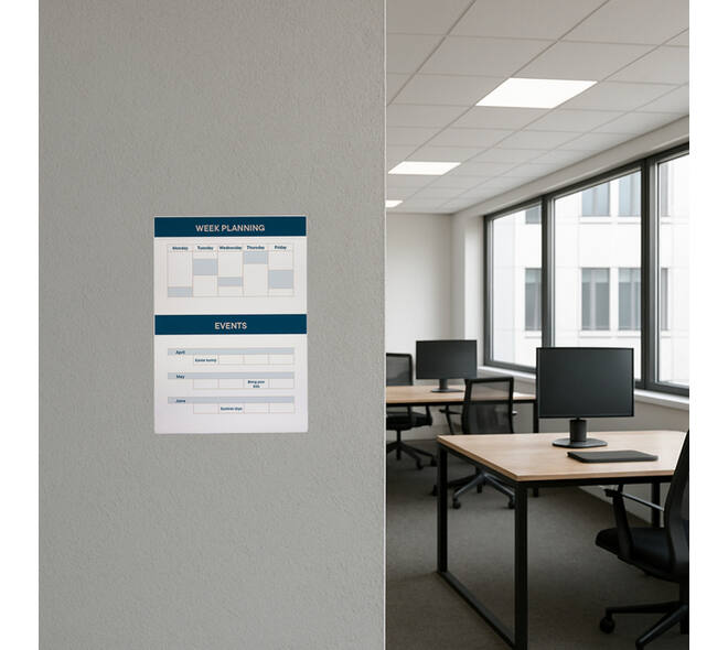 Posterhouder Europel zelfklevend A4 staand 5 stuks
