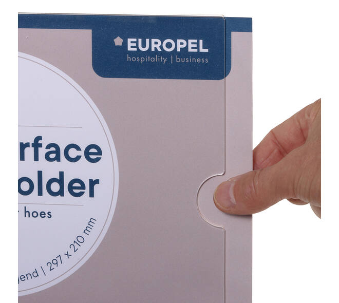 Posterhouder Europel zelfklevend A4 liggend 5 stuks