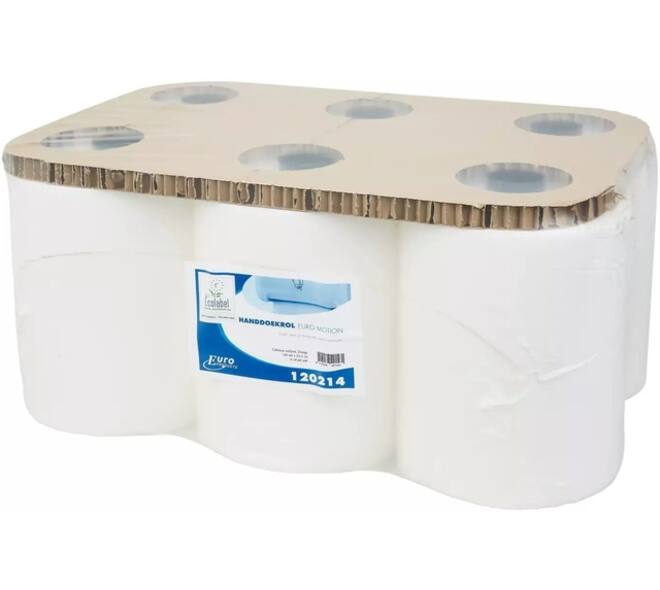 Handdoekrol Euro Products P13 Motion 2-laags 140m wit 120214