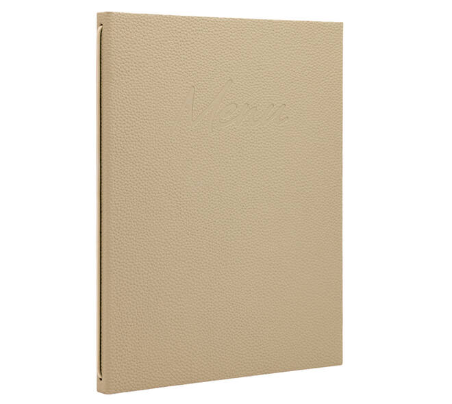 Menukaart Securit Signature A4 zand