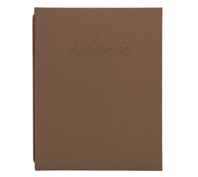 Menukaart Securit Signature A4 bruin