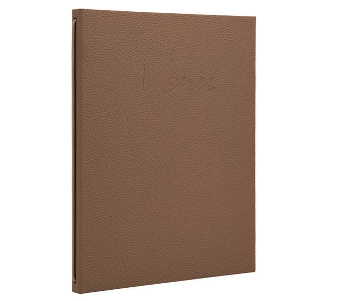 Menukaart Securit Signature A4 bruin
