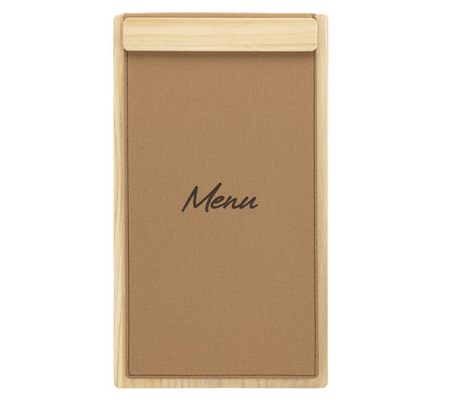Menukaart Securit Signature klembord A45 licht hout bruin