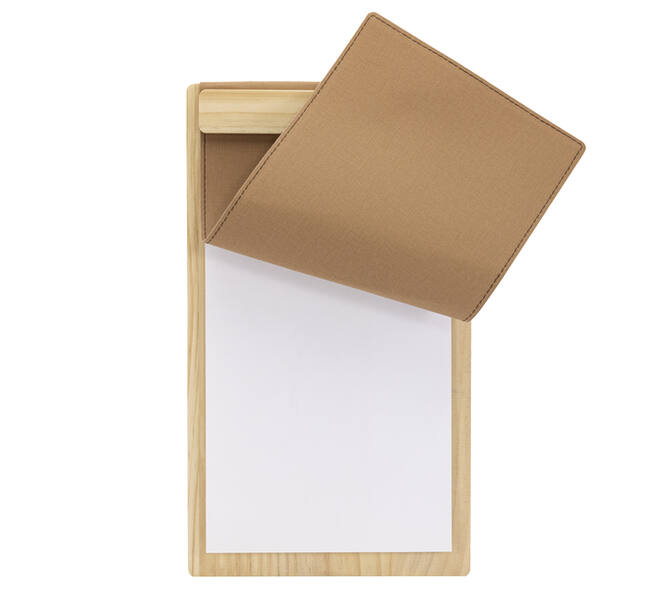 Menukaart Securit Signature klembord A45 licht hout bruin