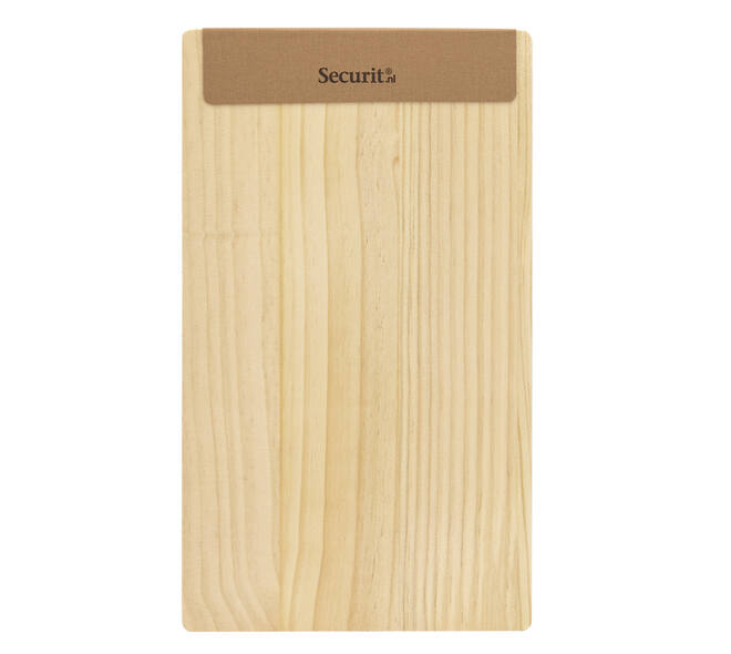 Menukaart Securit Signature klembord A45 licht hout bruin