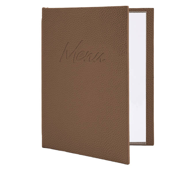 Menukaart Securit Signature A5 bruin