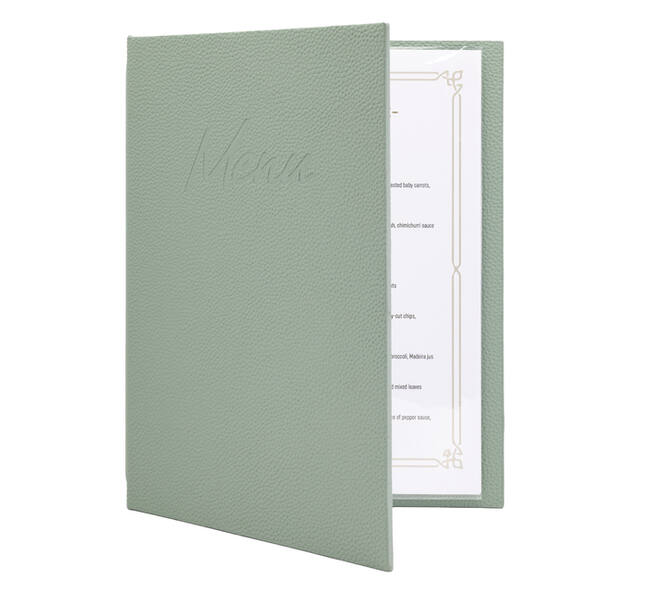 Menukaart Securit Signature A4 groen