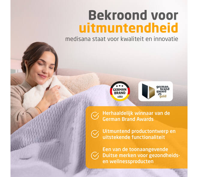 Knuffelwarmtedeken Medisana HB 418 lila