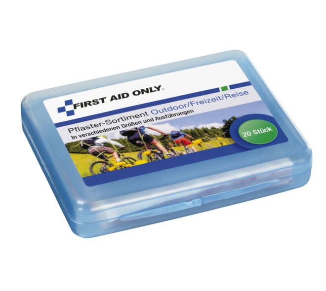 Pleisters First Aid Only outdoor/reizen 20 stuks