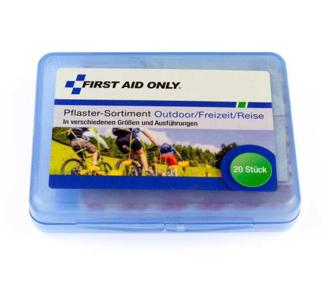 Pleisters First Aid Only outdoor/reizen 20 stuks